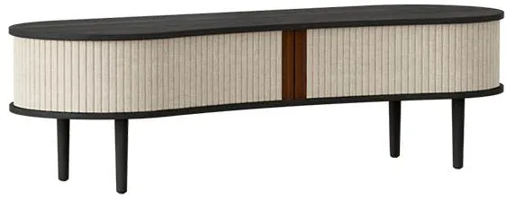 Umage Audacious TV bench - black oak - White sands